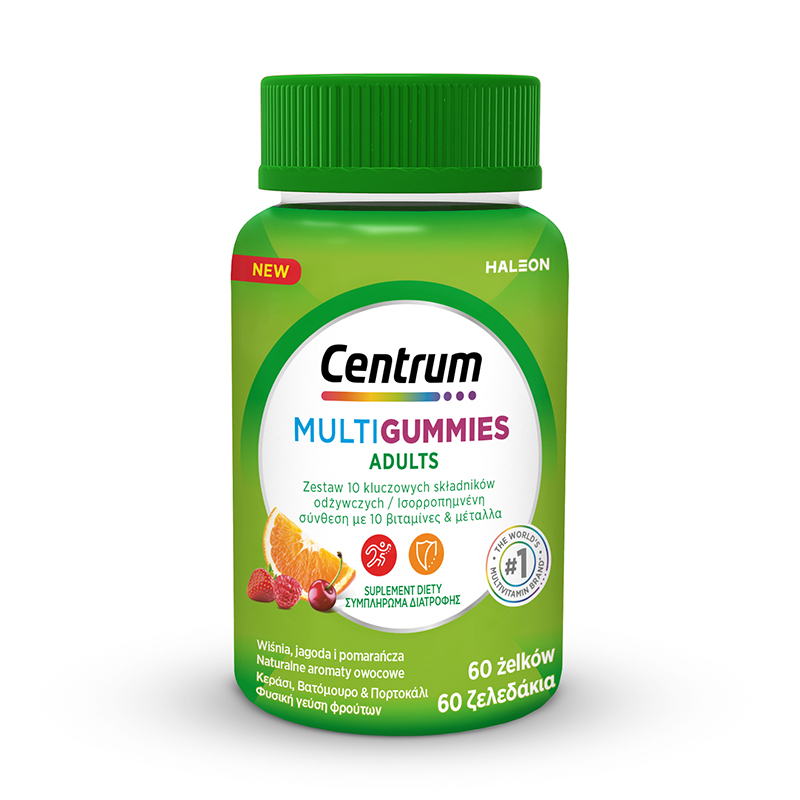 Центрум Multigummies Желирани мултивитамини за възрастни 60 таблетки