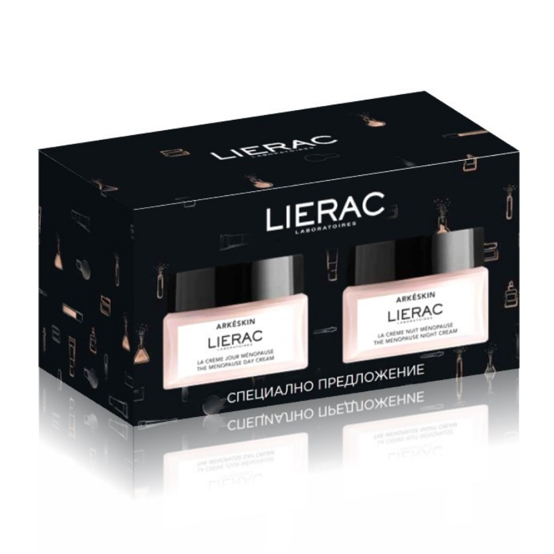 Комплект Lierac Arkeskin Дневен крем 50мл + Нощен крем 50мл