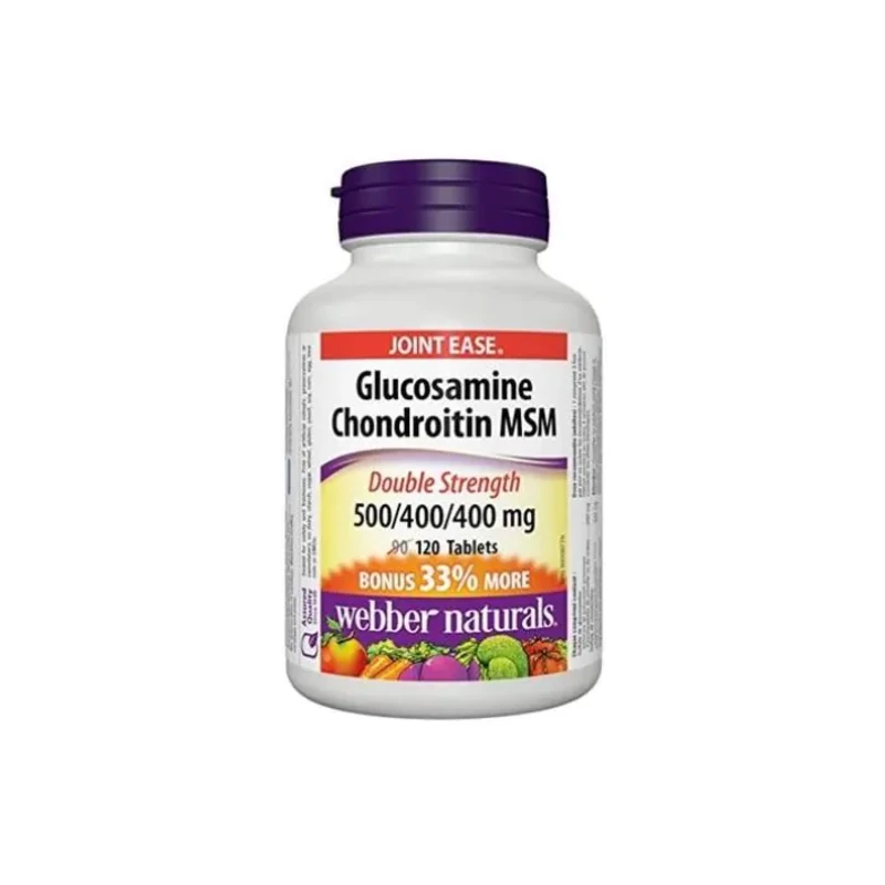 Глюкозамин,хондроитин+мсм таблeтки за здрави стави 1300мг х120 Webber Natural