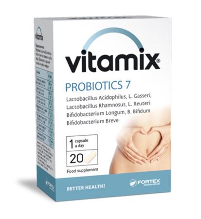 Витамикс Пробиотици 7 капсули за здравето на стомашно-чревната флора х20