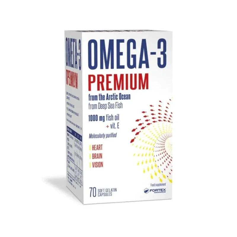 Омега-3 капсули за здраво сърце 1000мг х70 Fortex