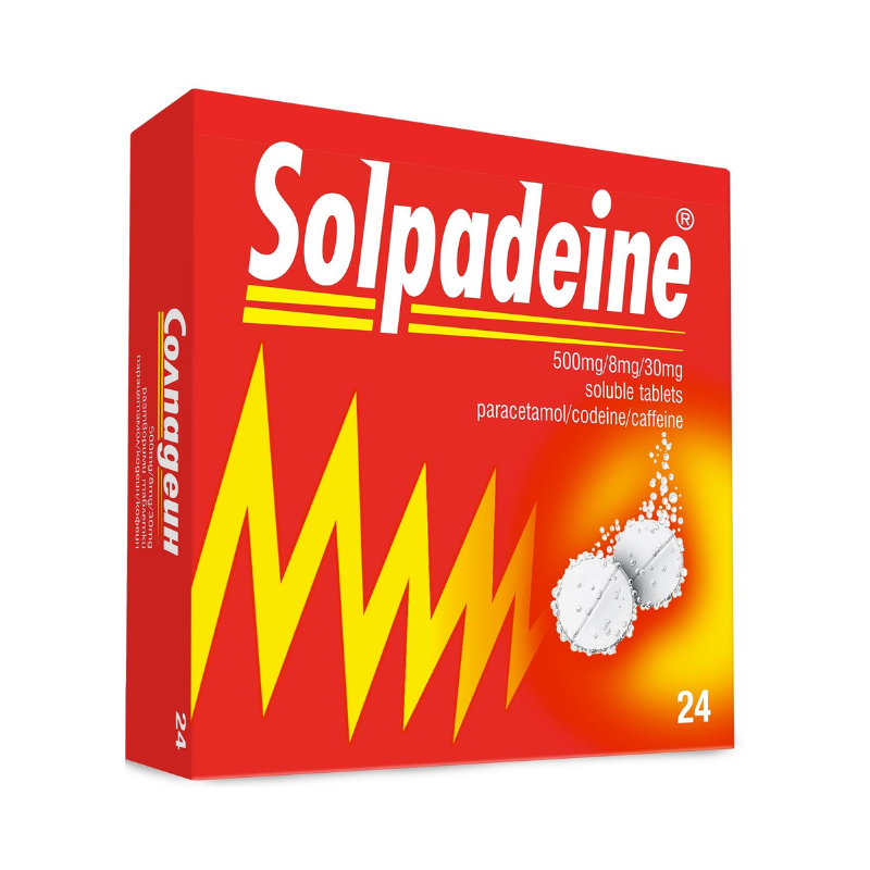 Солпадеин ефервесцентни таблетки при болка 500мг/8мг/30мг х24