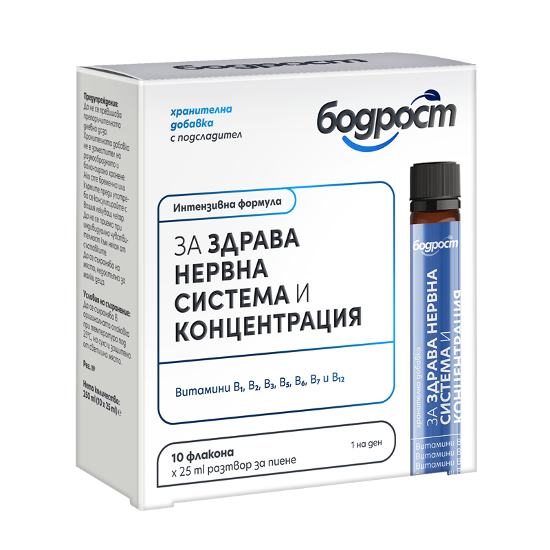 Бодрост за здрава нервна с-ма х10 флак.