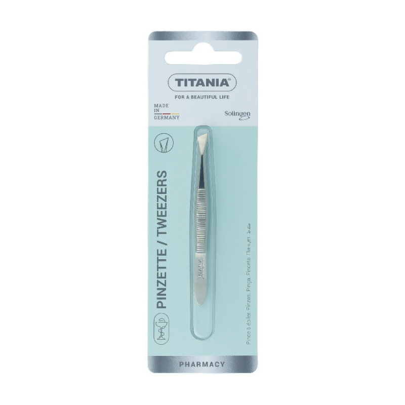 Titania пинсета 1070/B PH за вежди скосена