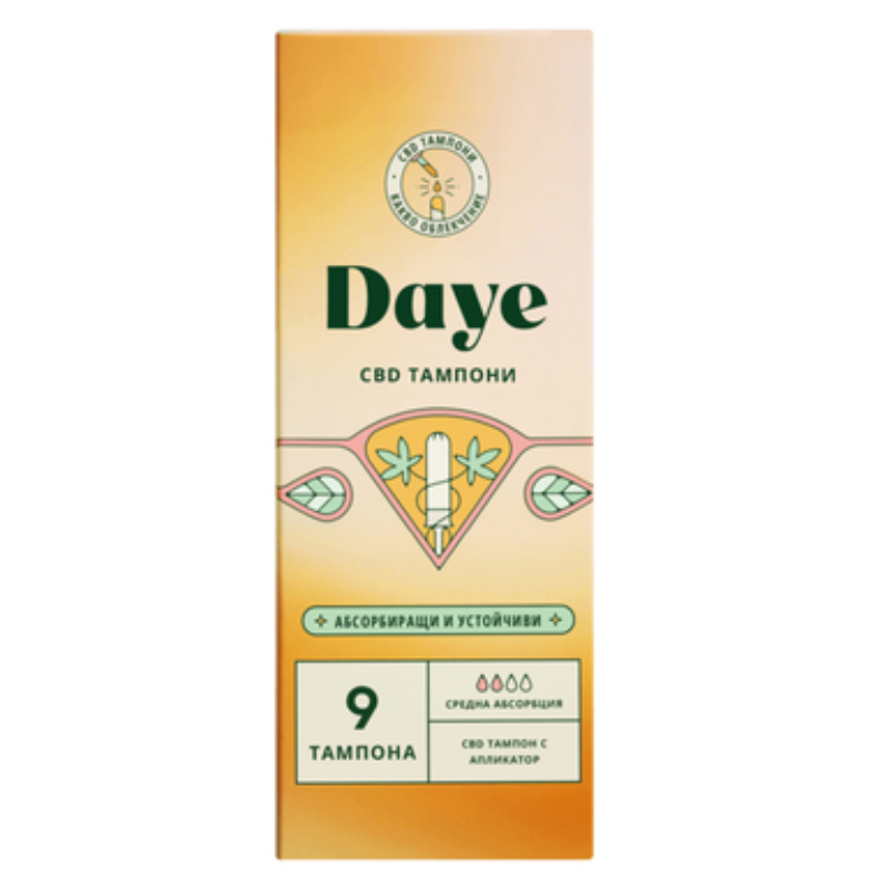 Daye Regular Дамски тампони с коноп 9 броя