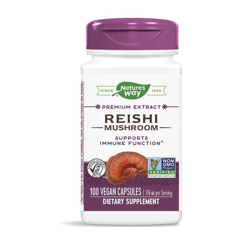 Рейши капсули за силен имунитет 190мг х100 Nature&#039;s Way