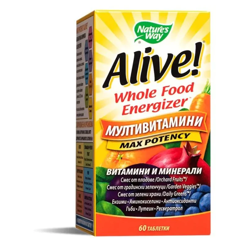 Alive Мултивитамини за възрастни таблетки х60 Nature&#039;s Way