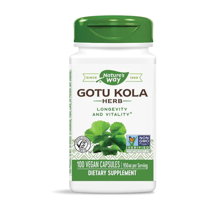 Готу кола (билка) капсули при разширени вени 475мг х100 Nature&#039;s Way