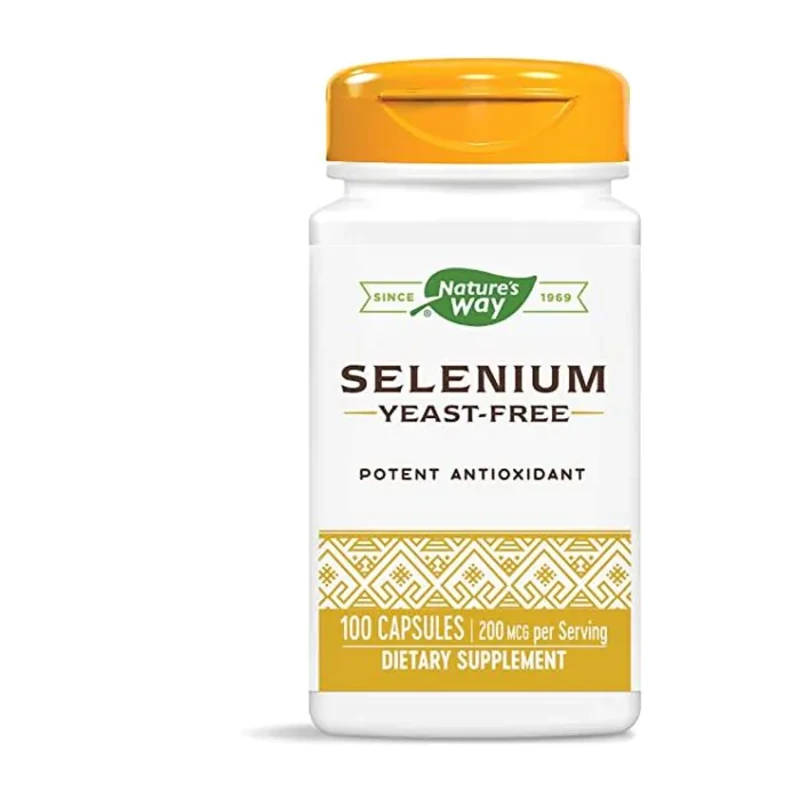 Селен капсули за защита на клетките и тъканите от оксидативен стрес 200мкг х100 Nature&#039;s Way