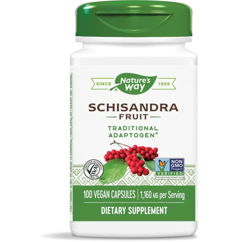 Шизандра капсули за антиоксидантна защита и висок имунитет 580мг х100 Nature's Way