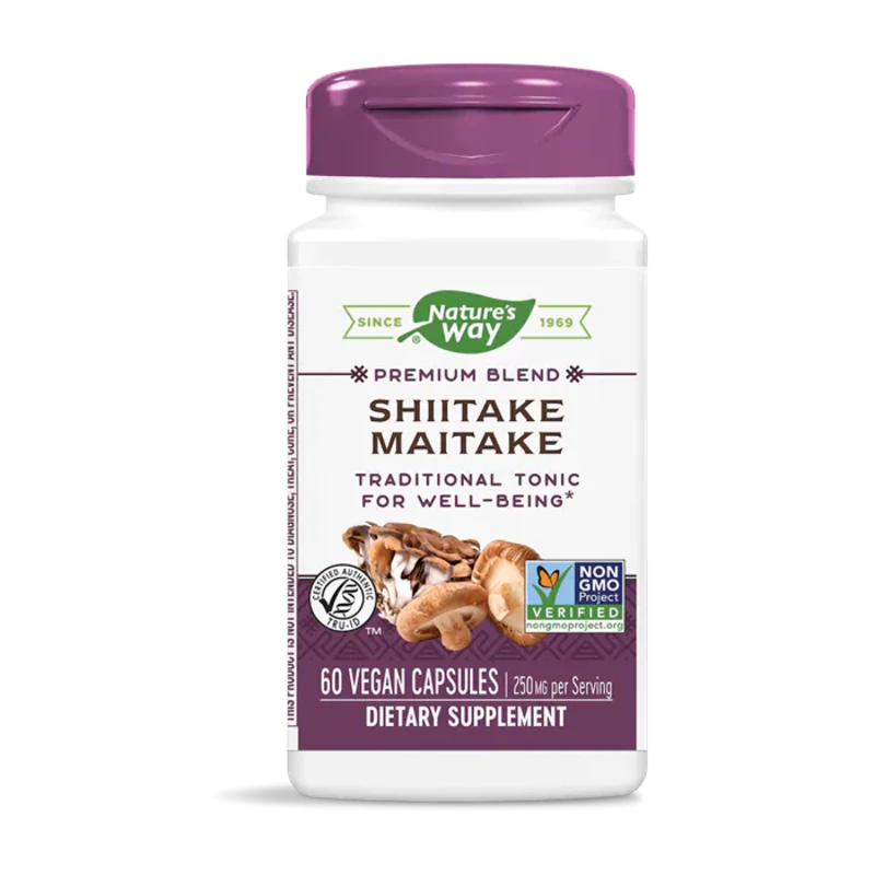 Шийтаке майтаке капсули за енергия и имунитет 250мг х60 Nature&#039;s Way