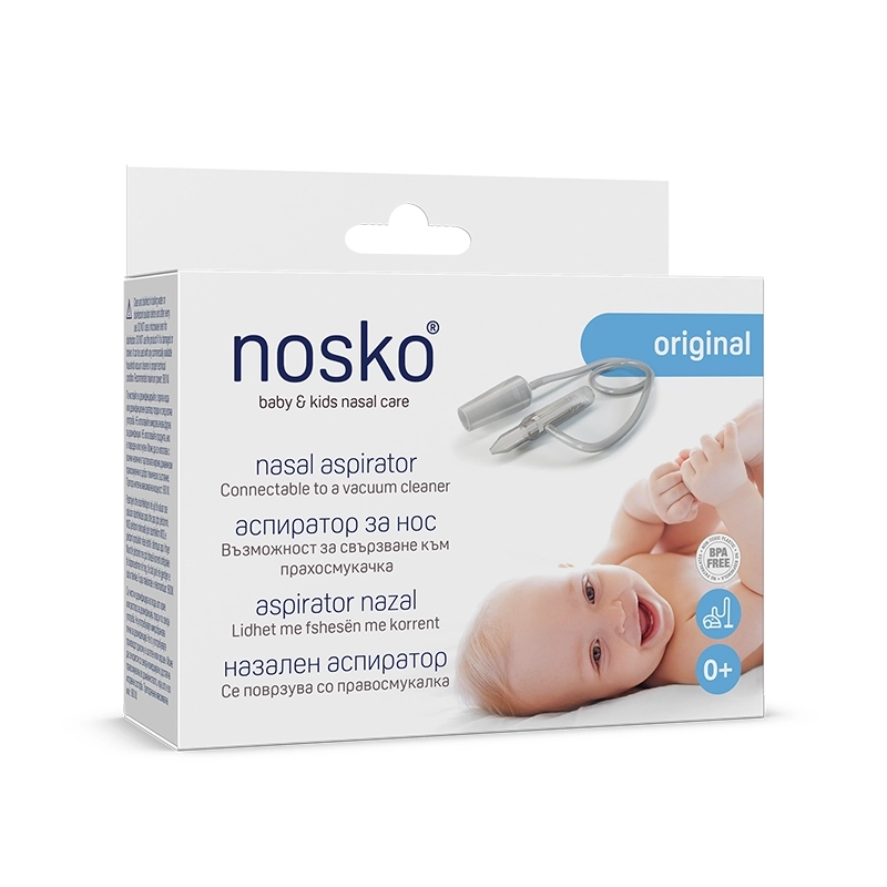 Носко baby аспиратор за нос пластмасов с накрайник за прахосмукачка