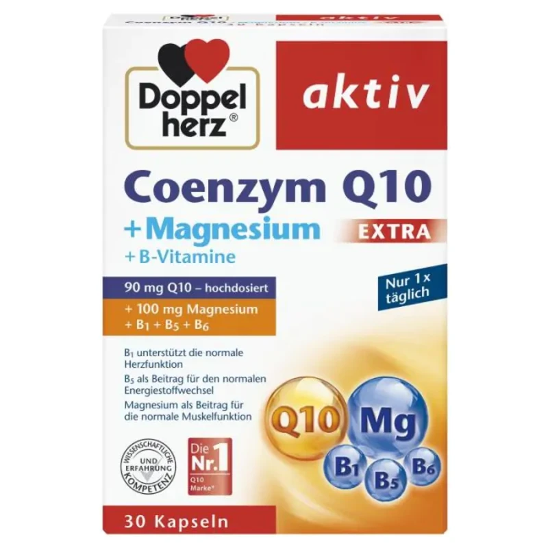 Doppelherz Коензим Q10 + Магнезий екстра капсули х30