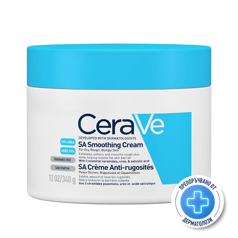 Cerave sa изглаждащ крем, суха и груба кожа, 340 г 684101 /буркан/
