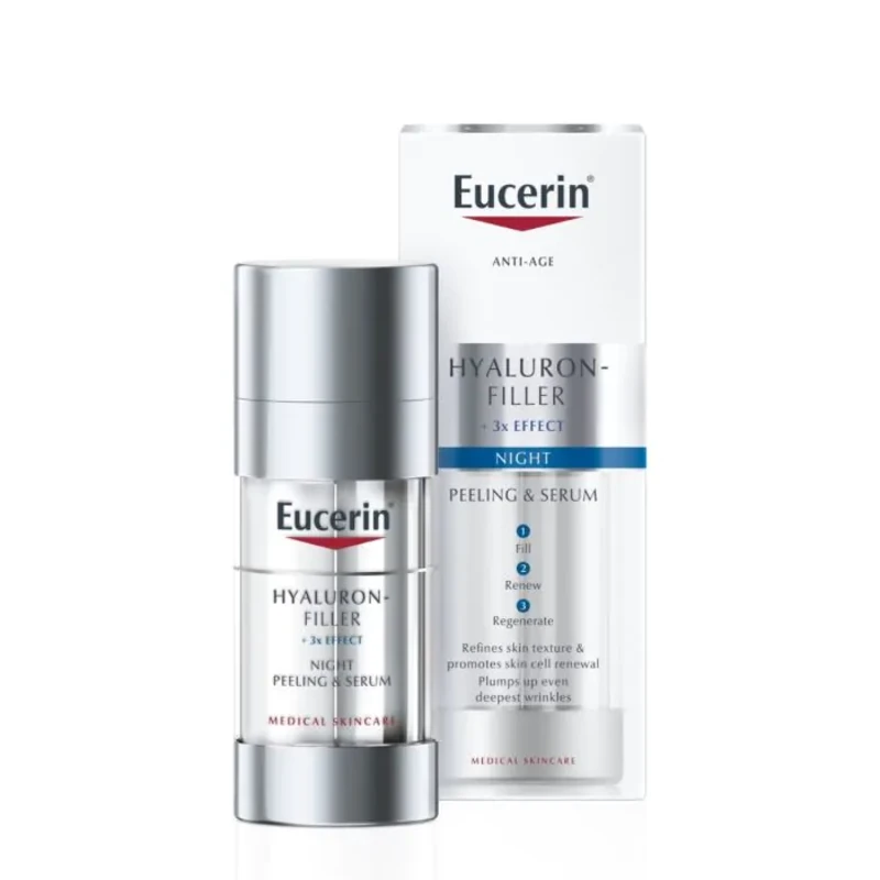 Eucerin hyaluron-filler нощен пилинг &amp; серум, 30мл
