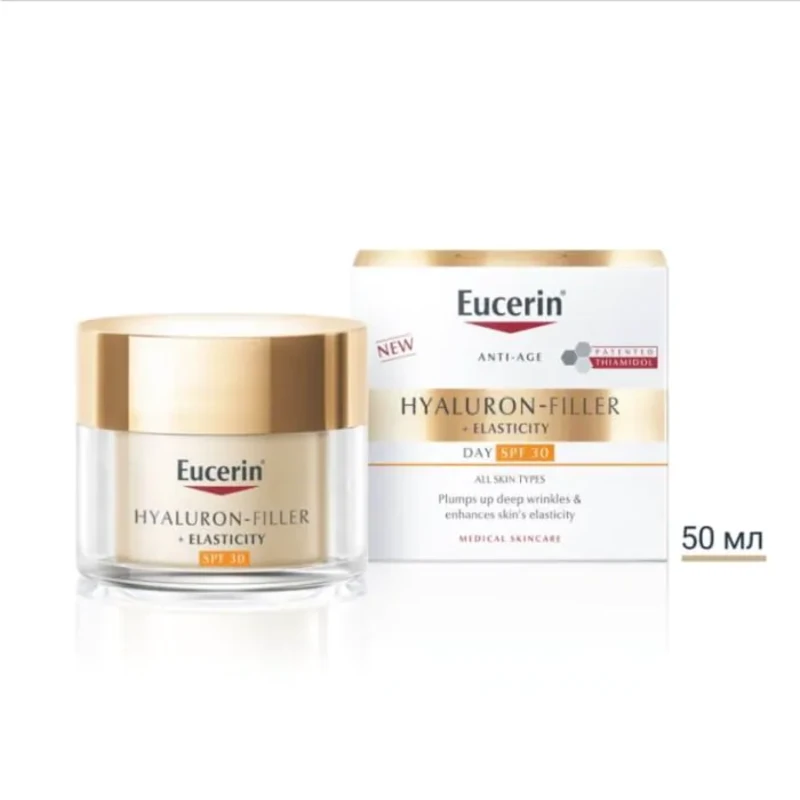 Eucerin hyaluron filler + elasticity дневен крем spf 30 50мл