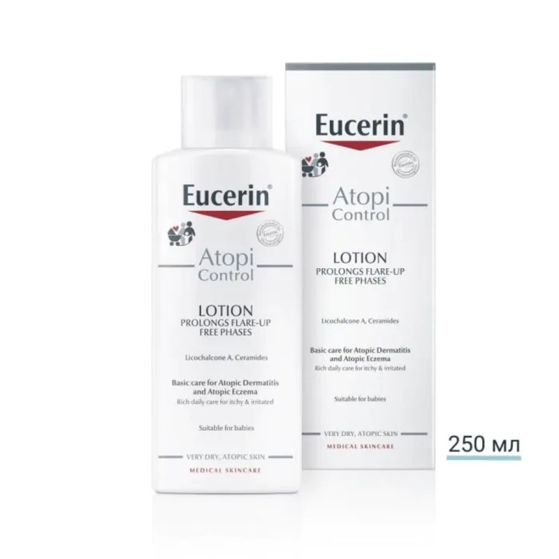 Eucerin atopicontrol успокояващ лосион за тяло 250мл