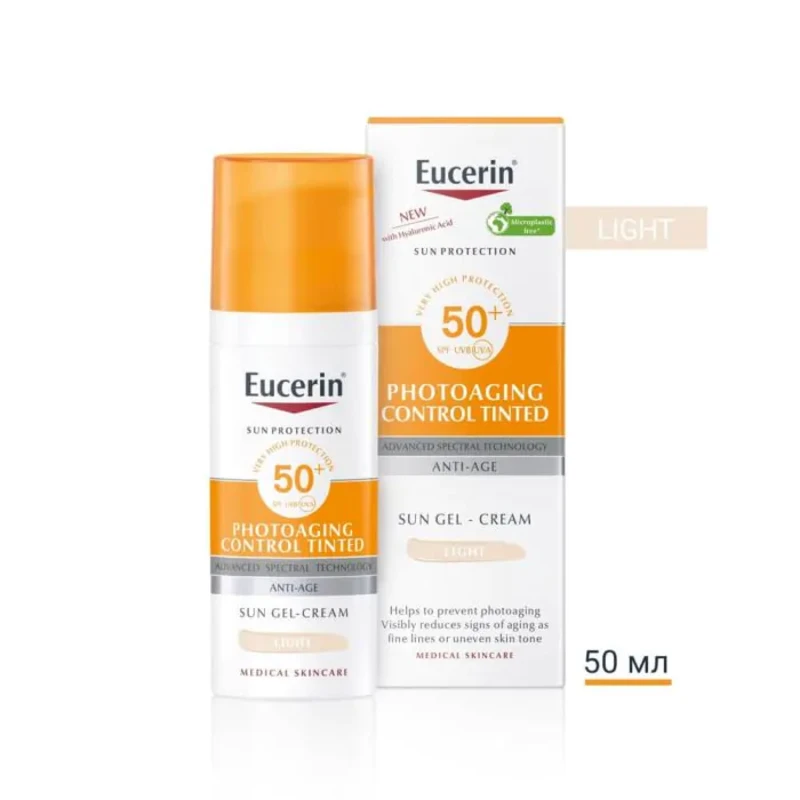 Eucerin слънцезащитен крем за лице оцветен fair spf 50+ 50 ml Годен до: 31.01.2026