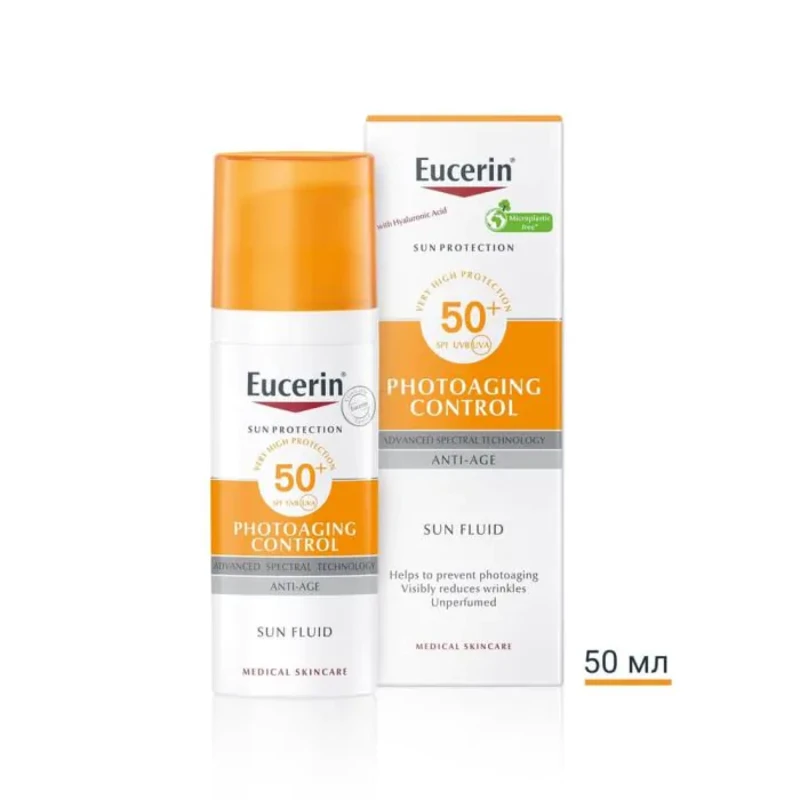 Eucerin слънцезащитен крем за лице age control spf 50 50мл