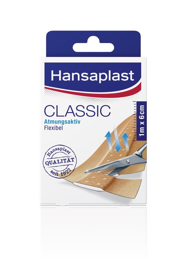 Hansaplast пластир класик 1m x 6cm