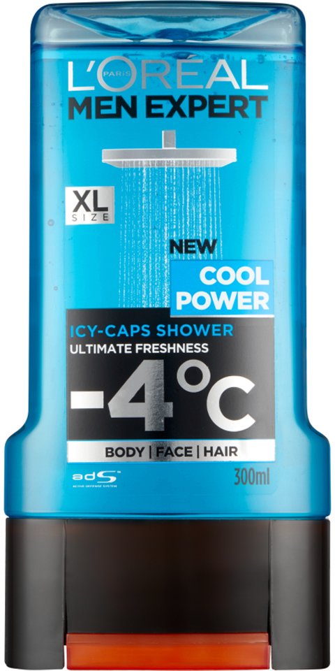 Loreal men expert душ гел cool power 300мл