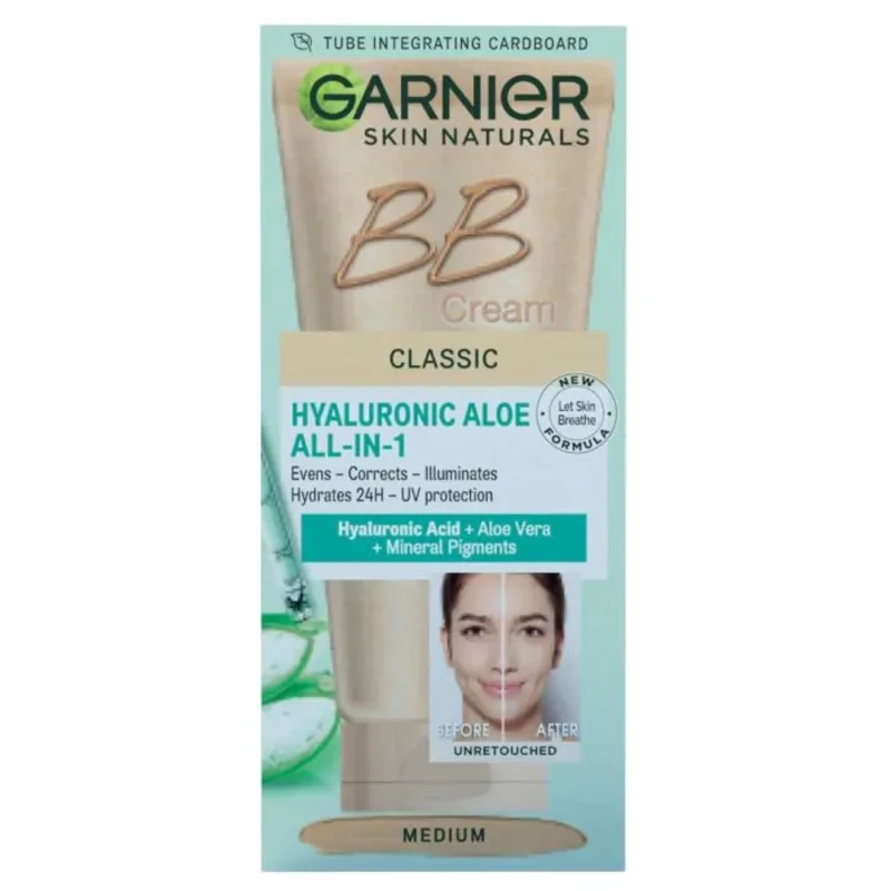 Garnier skin naturals hyaluronic aloe bb classic дневен крем medium 50 мл