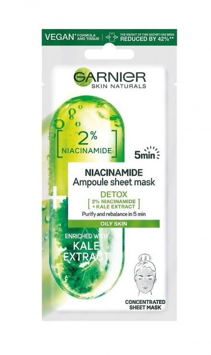 Garnier skin active маска ампула с ниацинамид 15гр