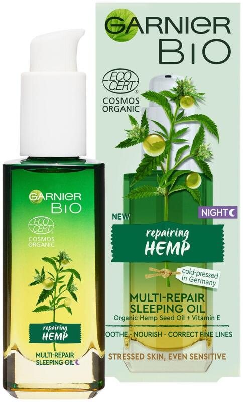 Garnier bio hemp възстановяващо нощно олио 30мл