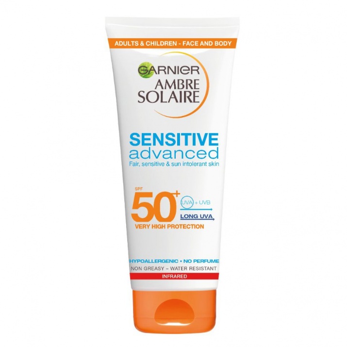 Garnier ambre solaire sensitive advanced крем туба spf 50+ 200мл