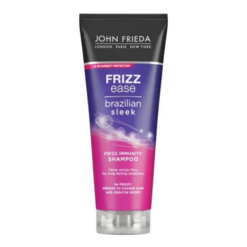 John frieda fe brazilian sleek шампоан за права и защитена от начупване коса 250ml