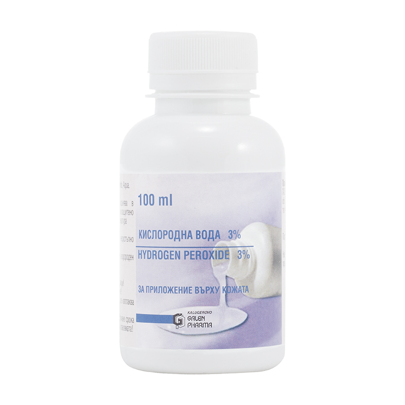 Водороден пероксид 3% 100мл /кислородна вода/