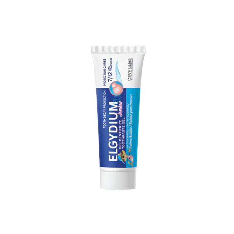 Elgydium junior bubble детска паста за зъби от 7 до 12 години с вкус на дъвка 50ml