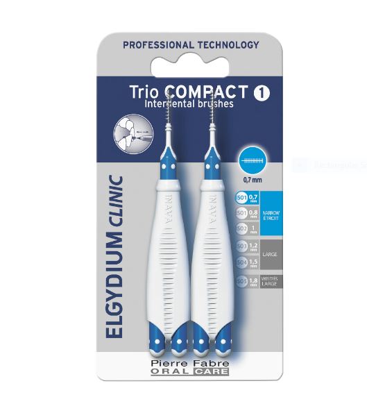 Elgydium clinic трио компакт тесни междузъбни простр trio 111