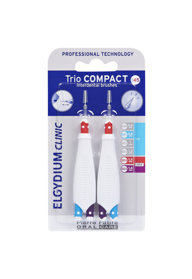 Elgydium clinic trio 145 compac интердентални четки широки пр-ва ос
