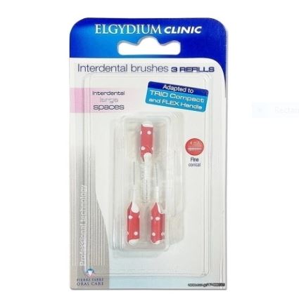 Elgydium clinic трио компакт пълнител червен