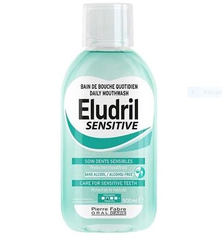 Eludril sensitive ежедневна вода за уста 500мл