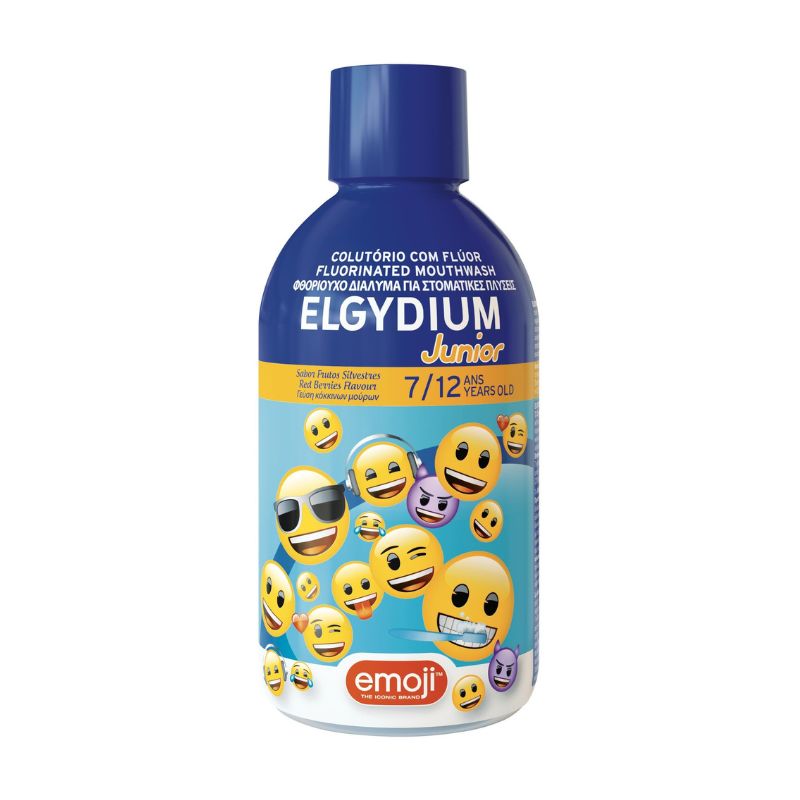 Elgydium junior emoji детска вода за уста 7-12г 500мл