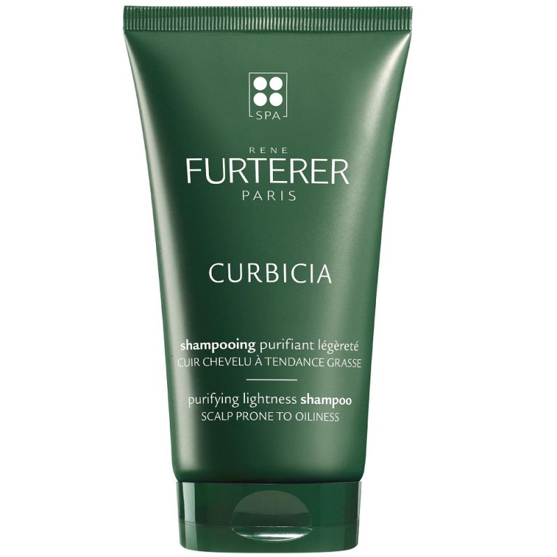Rene furterer curbicia почистващ олекотяващ шампоан за скалп склонен към омазняване 150мл
