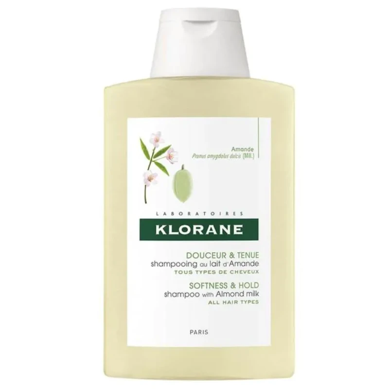 Klorane шампоан с мляко от бадем за мекота и обем за всеки тип коса 200ml