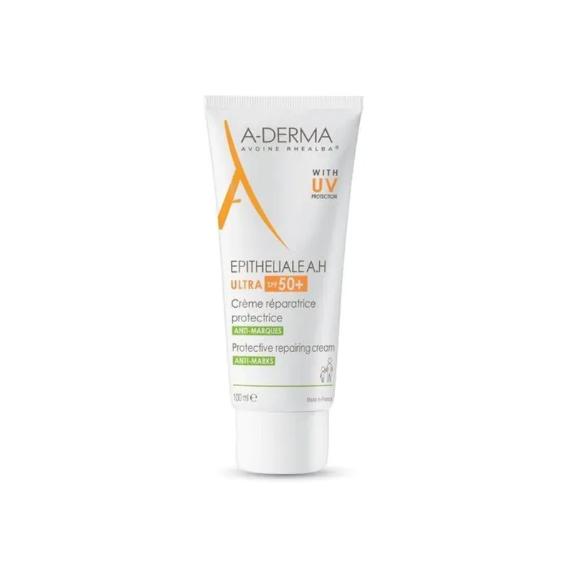 A-Derma Epitheliale Ultra Repair Възстановяващ крем срещу следи с UV защита SPF50+ 100 мл