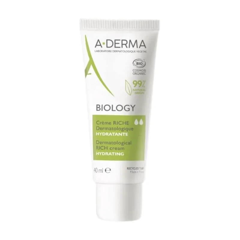 A-derma biology дерматологичeн хидратиращ богат крем 40ml