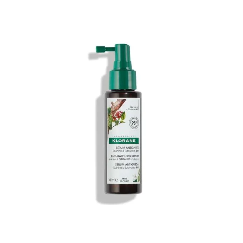 Klorane quinine серум против косопад с хинин и органичен еделвайс 100мл