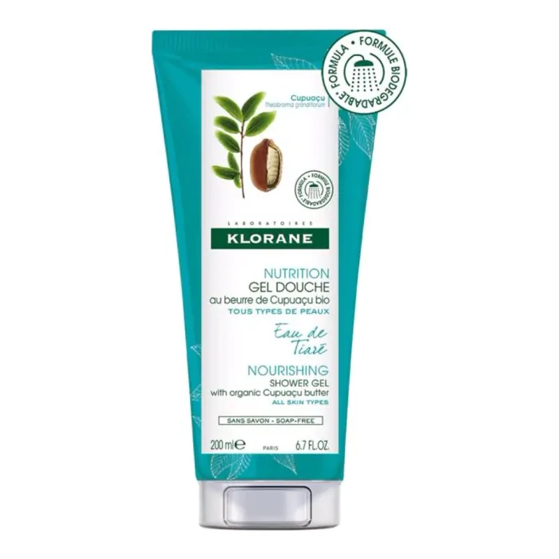 Klorane tiare хидратиращ душ-гел с вода от гардения 200мл