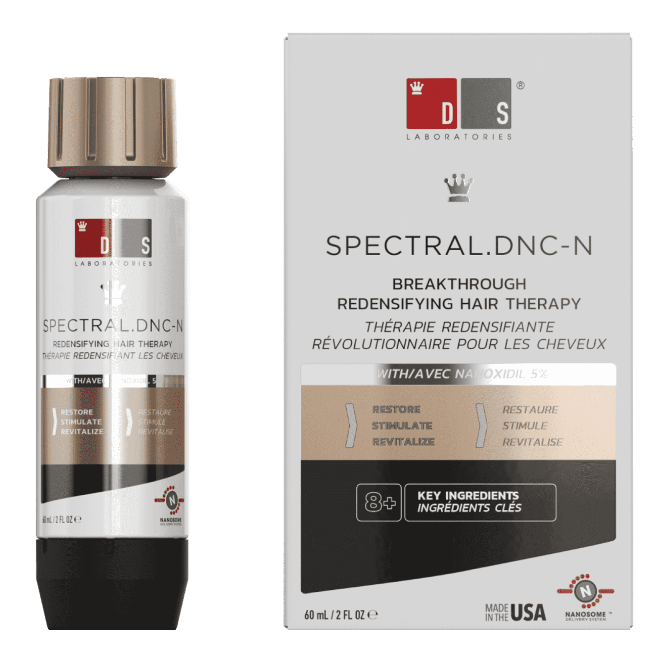 Spectral dnc-n спрей против косопад с наноксидил 5% 60 ml