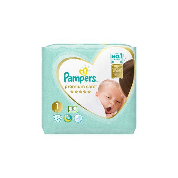 Pampers premium care пелени smp размер 1 х26
