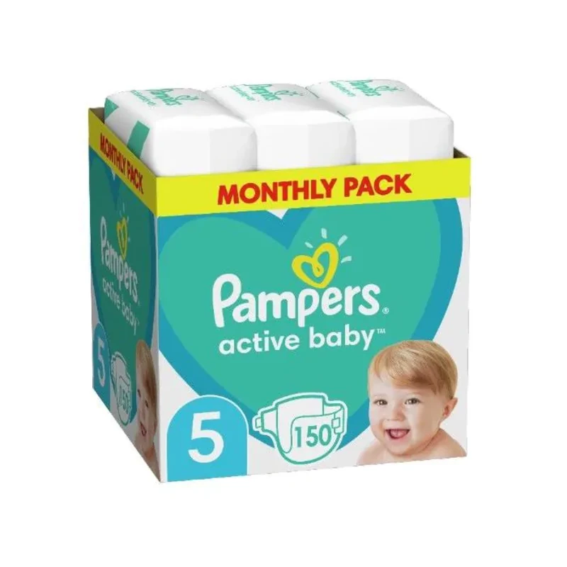 Pampers active baby пелени msb размер 5 х150