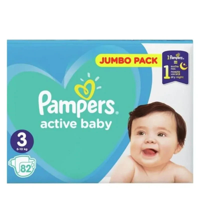 Pampers active baby пелени jp размер 3 / 6-10кг./ x82
