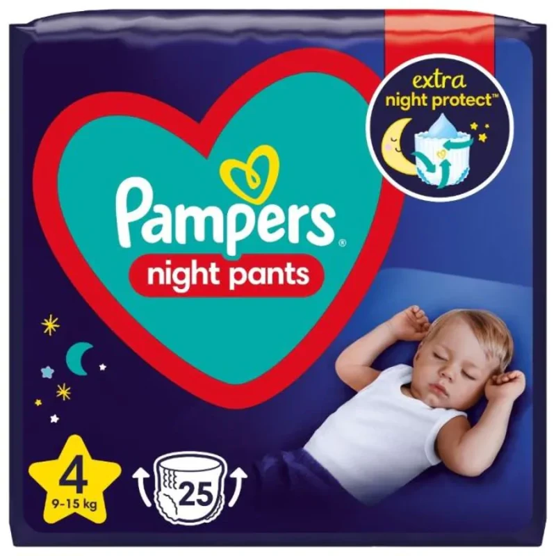 Pampers night пелени-гащи vp размер 4 / 9-15кг./ х25