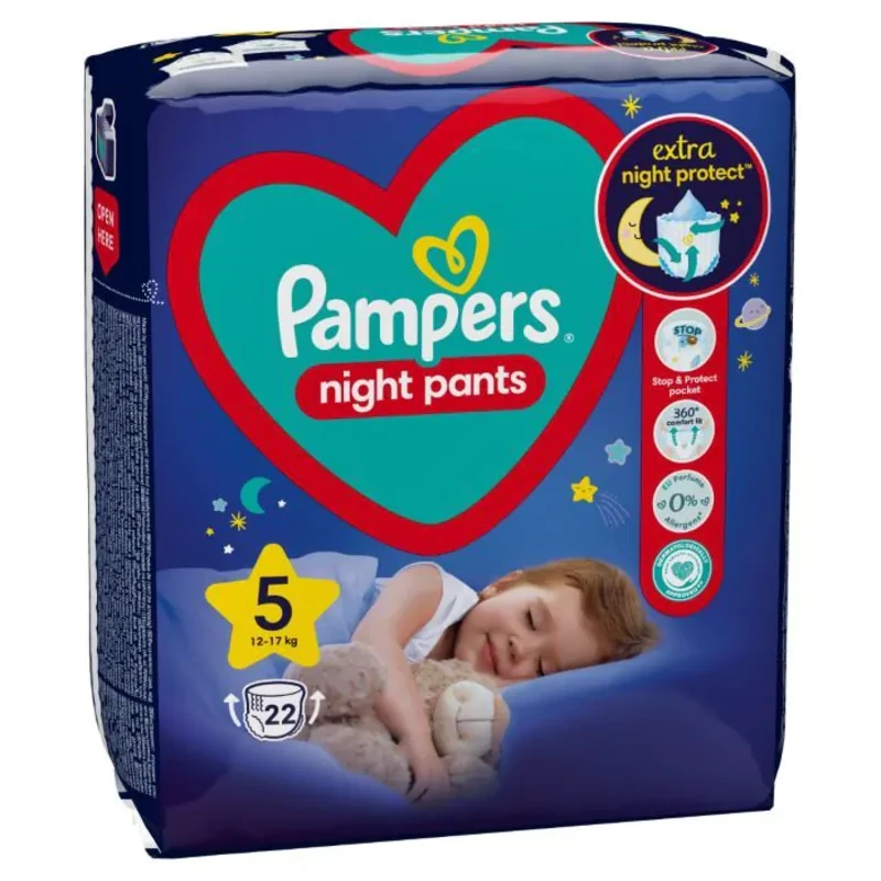 Pampers night пелени-гащи vp размер 5 / 12-17кг./ х22