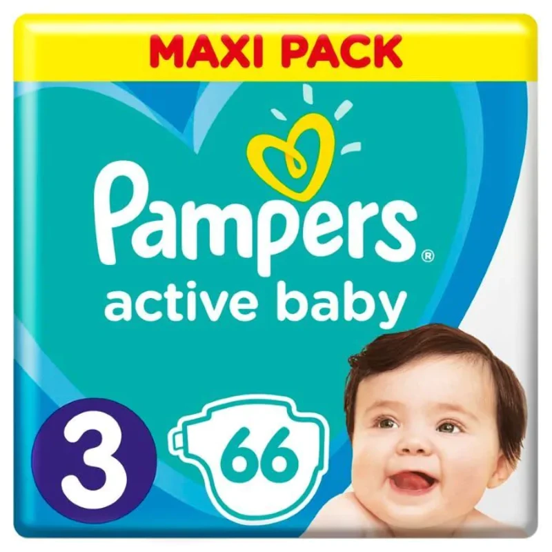 Pampers active baby пелени vpp размер 3 / 6-10кг./ x66